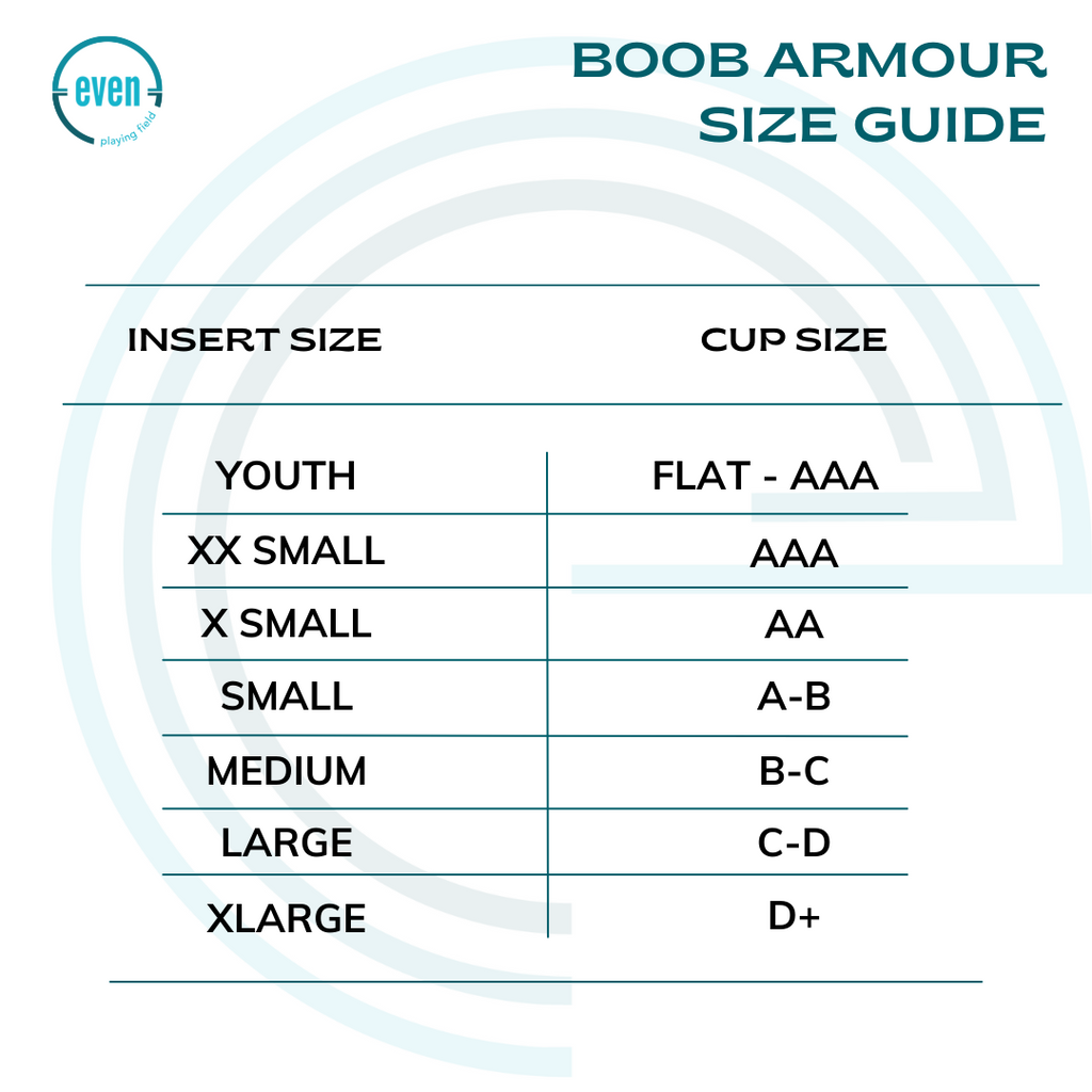 Boob Armour Inserts – even playing field